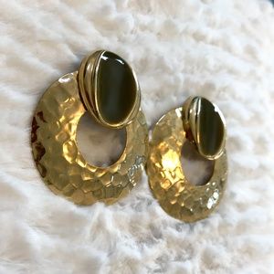 Large Vintage Gold Earrings